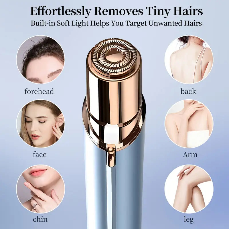 Rechargeable Painless Hair Epilator with Flashlight