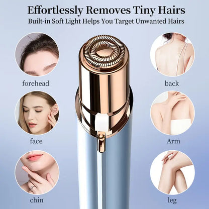 Rechargeable Painless Hair Epilator with Flashlight